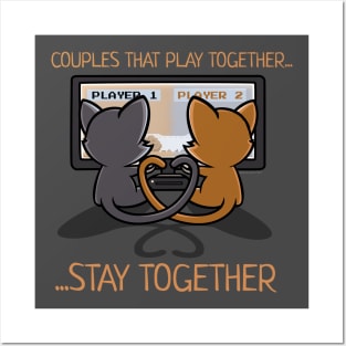 Couples That Play Together Stay Together Posters and Art